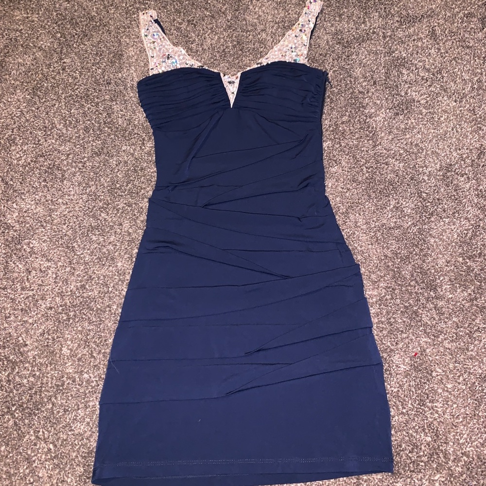 City triangles blue dress